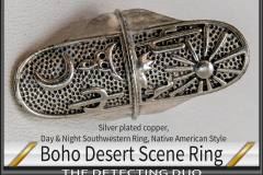 Boho Desert Scene Ring