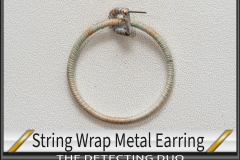 String Wrap Metal Earring