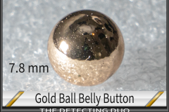 Gold Ball Belly Button 7-8mm