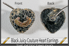 Earring Black Juicy Couture Heart
