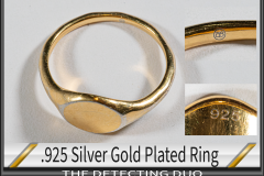Ring 925 Silver and Gold Plated