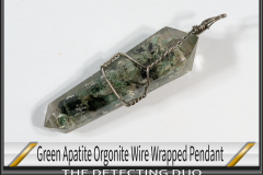 Pendant Green Apatite Orgonite