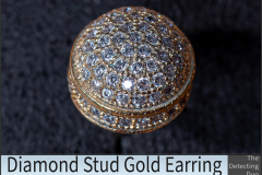 Diamond Stud Gold Earring