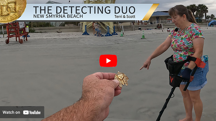 S02 E43 Egyptian Gold Metal Detecting New Smyrna Beach Florida